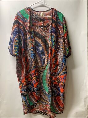 Truth Multicolor Paisley cardigan, Shirt - Blue Green Red Orange